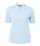 Cutter & Buck Ladies Virtue Pique Stripe Half Zip LWLCK00157