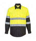 Hi-Vis Contrast Long Sleeve Shirt LWE066