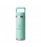YETI Rambler 18oz Water Bottle with Color-Matched Straw Cap LWYTR18CSB