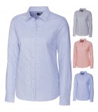 Cutter & Buck Ladies' Oxford Stripe L/S Button Down LCW00004