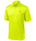 Safety Yellow, Snag Proof Pocket Polo