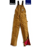 Carhartt Quilt Lined Zip-To-Thigh Bib Overalls LW104393