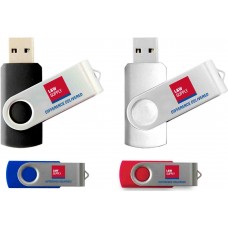 QuickShip USB Swivel Flash Drive LWUSB 2G, 4G, 8G 