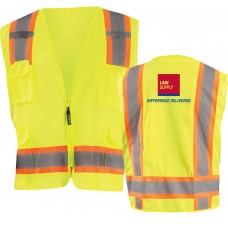 Hi-Viz, Class 2, Two Tone Surveryor Mesh Vest LWVEST2T