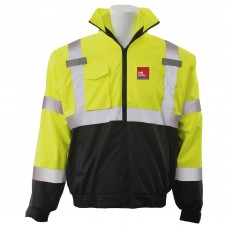 Water Proof, Premium, Hiviz Waterproof Bomber Jacket LWHVZJKT4